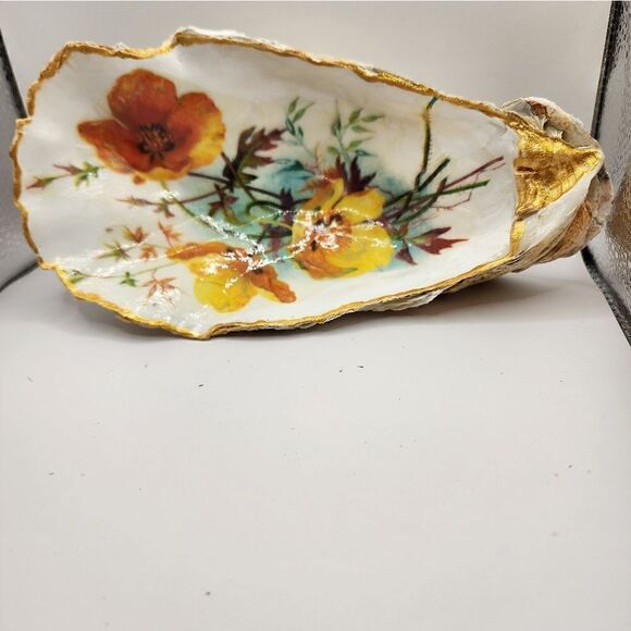 OYSTER SHELL DECOUPAGE HUGE SHELL - Picture 3 of 4